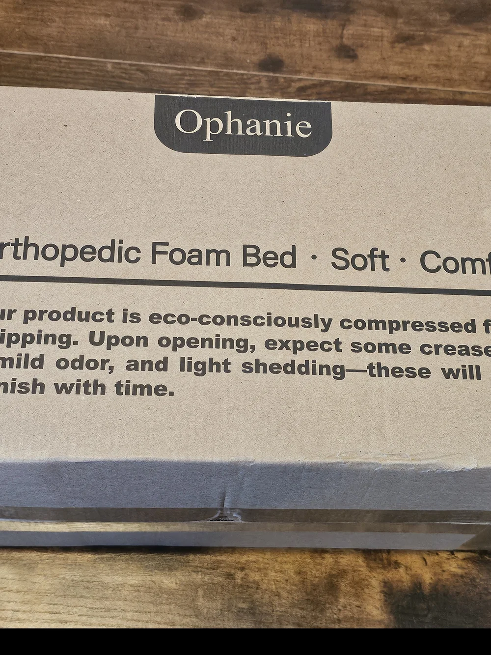 NWT Orthopedic Dog Foam Bed - Black